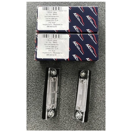 VW T5 Numurzīmes apg. lukturis A53470  A.I.C. Competition Line 3B5998026, 3B5943021E