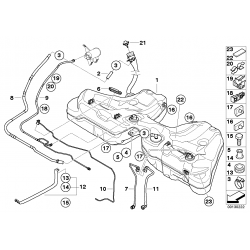 BMW E60, E61 E65, degvielas tvertnes blīvgumija 16146750467 2