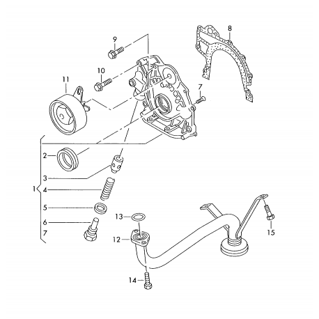 VW Crafter BJJ, BJK, BJL BJM Bloka blīvju k-ts AJUSA 54155100, 08-38443-01