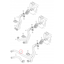 Audi A4 B6 B7 01-09 EGR Dzesēšanas caurule 8E1819374K