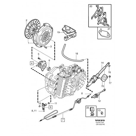 Volvo C70, S60 S70 V70 sajūga pozīcijas slēdzis 9472979