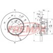 Priekšējais tilts Bremžu diski Fremax DDF834 09.6924.10 BD-4839