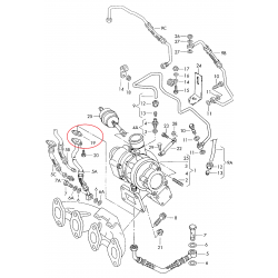 Audi VW turbokompresora blīve Topran 028145757, 00839900, 115 087, 411-507 2