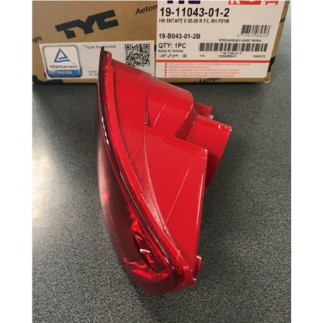 HYUNDAI Santa Fe 06-09 aizmugures miglas lukturis R TYC 92409-2B000, 92491-2B000