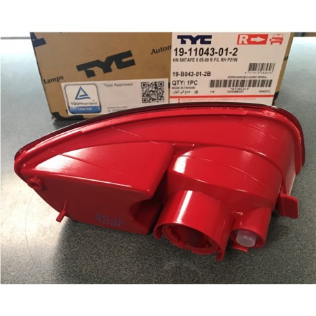 HYUNDAI Santa Fe 06-09 aizmugures miglas lukturis R TYC 92409-2B000, 92491-2B000