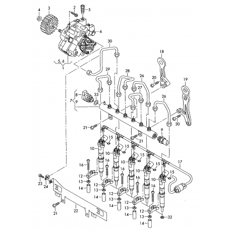 VW Crafter 06- degvielas atplūdes caurule 076130235