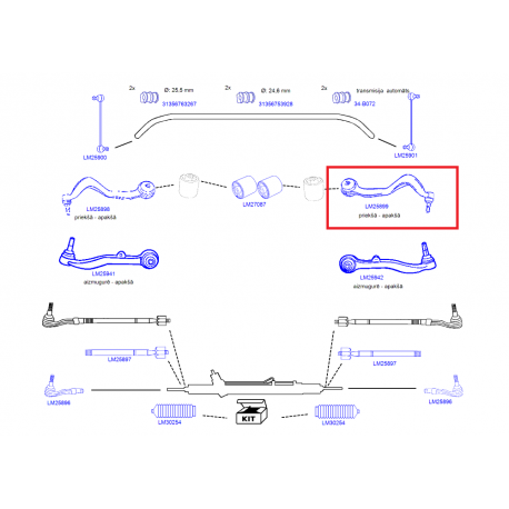 BMW E65 Svira kr  LM25899, 31126765994