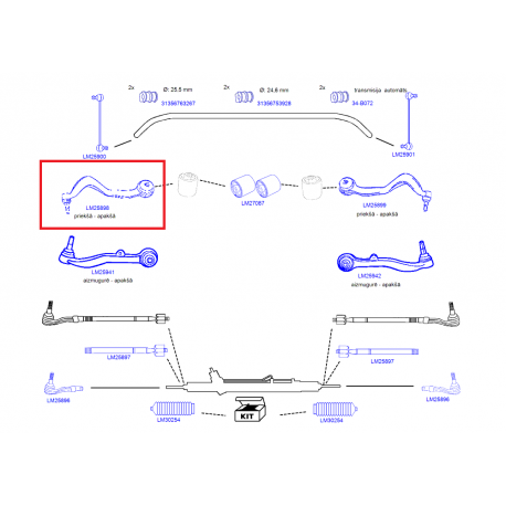 BMW E65 Svira lab. MGZ-102027, 31126750519, 	 TC1320