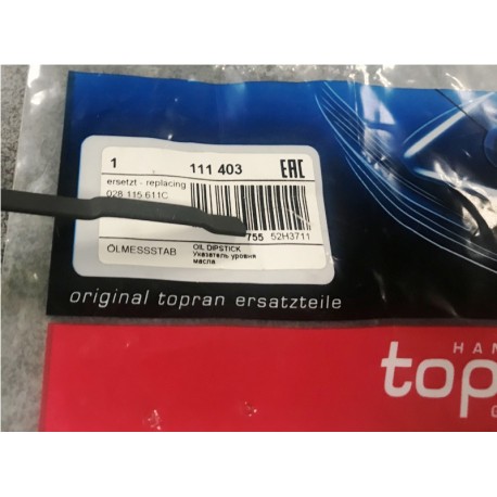 VW Seat Caddy II Flight Golf Mk3 Passat Eļļas līmeņa mērstienis 028115611C