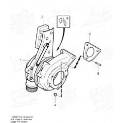 Volvo C30, S60, V70, XC60 blīve turbīnai 30750725 2