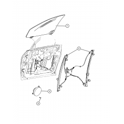 Town & Country 05-08 Logu pacēlāja meh. L 4894527AA 2