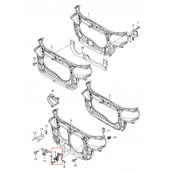 Audi A4 B7 05-08 priekšējā bampera vadīkla 8E0805363 2
