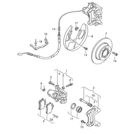 Bremžu trose 07.0768 PEX 480-107392, 7D0609701