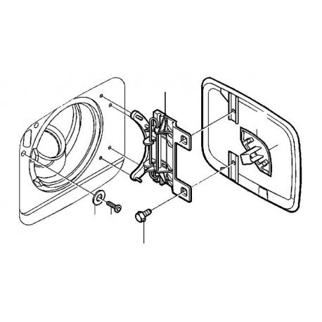 Volvo S70, V70, V70 XC bākas vāciņa stiprinājums 9187727