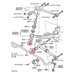 RAV4 00-05 Ekscentrisks uzgrieznis daļa 48452-42011, 4845242011 2