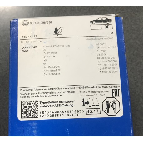 BMW E46 E38 X3 E83 E53 X5 Bremžu uzlikas ATE...