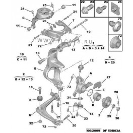 DELPHI Ball joint TC1700KIT