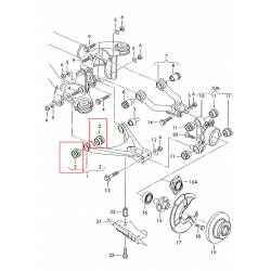 Audi A6 VW Passat aizmugures sviras bukses kompl. Febest 8E0505171B, 4B0505311, 00728264 2