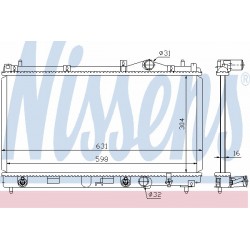 CH Neon 95-99 radiators 2.0-16V M/A +/-KOND 595X300 RA60994