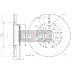 Bremžu diski Maxgear BD-5618, 09.9772.10,  0 986 479 058
