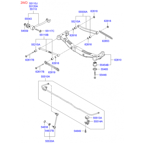 Sviras bukse 34-H191 ASVA, 55215-2E500