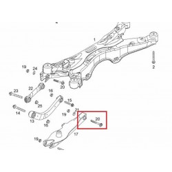 OPEL SIGNUM, VECTRA C savērsuma regulācijas skrūve M12X100 423970 2