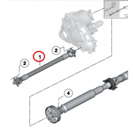 BMW E60, E61, F12, F13, F01, F02 Kardānvārpsta 26207593164, 26207629988