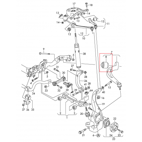 Sviras bukse LEMFÖRDER 34-A128, 8K0407183A