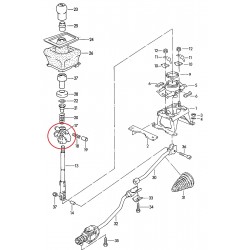 Audi 00, 80, 90, A4, A6, A8 Bukse, pārnesumu pārslēgšanas svira 893711118D 2