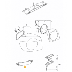VW Golf PLUS aizmugures atstarotājs bamperī L, 5M0945105 2