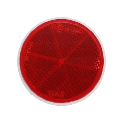 Atstarotājs apaļš sarkans 59mm ar līmlentu