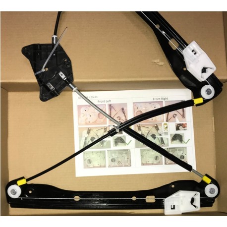 Škoda Octavia 05-08  loga pacēlāja mehānisms priekšas L elektro bez motoriņa 1Z1837461