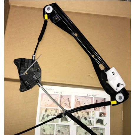 Škoda Octavia 05-08  loga pacēlāja mehānisms priekšas L elektro bez motoriņa 1Z1837461