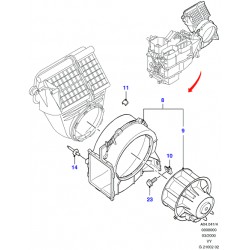 VW Sharan 95-00 salona ventilātors 1109798