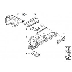 BMW E90 E91 E60 E70 turbokompresora blīve virs kolektora 11657802593, 410-512, 01218700 2