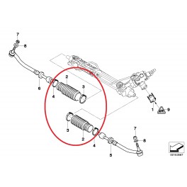 Stūres putekļu gumija Maxgear 83714, 32131092876