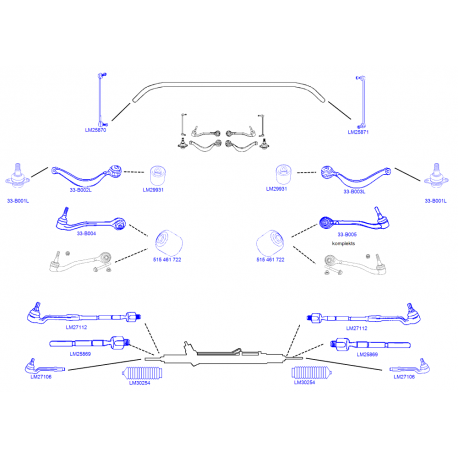Svira MOOG 33-B005M 021-BMW222, 31126760276