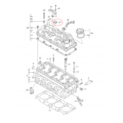 Sprauslas blīve F101351 FEBI BILSTEIN,  04L103070B 4GAB 2