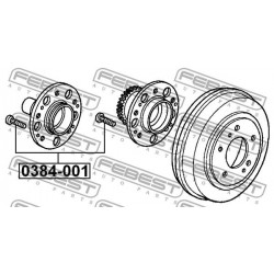 Riteņa tapskrūve HONDA 0384-001, 90113-SA0-006 2