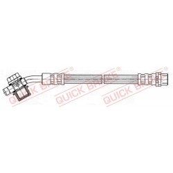 Bremžu šļūtene QUICK BRAKE QB50050X, PHD543