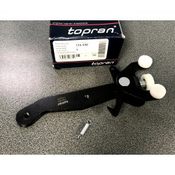 VW TRANSPORTER V, T5 T6 VI durvju rullis L apakša ar bernu drošibas āķi 7E0843397G Topran