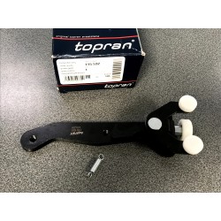 VW TRANSPORTER V, T5 T6 VI durvju rullis L apakša ar bernu drošibas āķi 7E0843397G Topran 2