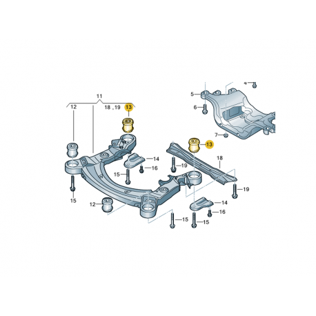 Audi A6 C6 Tilta bukse LEMFÖRDER 34-A126, 4F0399419E