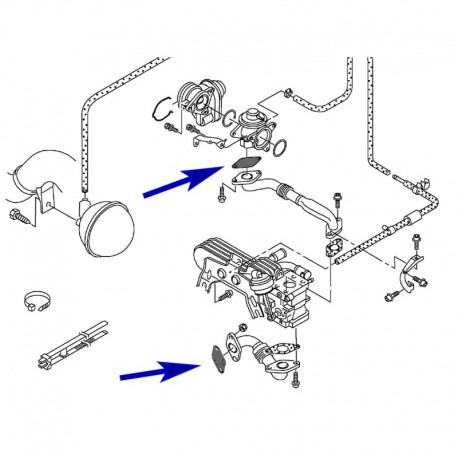 Audi VW EGR nosegs 2.0TDi CR motoriem
