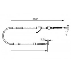 Bremžu trose BOSCH 1 987 482 068, MR128203