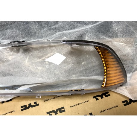 BMW 5 E39 00-04 luktura stikls L dzeltens pagrieziens TYC 63126900197, 6900197