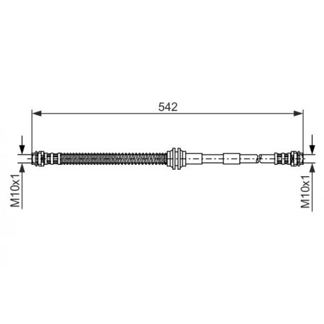 Bremžu šļūtene CORTECO QB22921, 7L0611701A