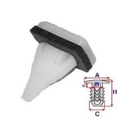 Mitsubishi klipsis apšuvuma MB361578 B25237 71191Z