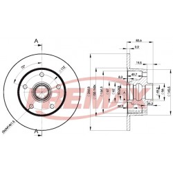 Bremžu diski FREMAX BD-5606, 8D0615601B 2