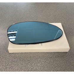 BMW 3 E90 04-08 spoguļa ieliktnis R apsildāms liekts zils 51167157246, 51167250424